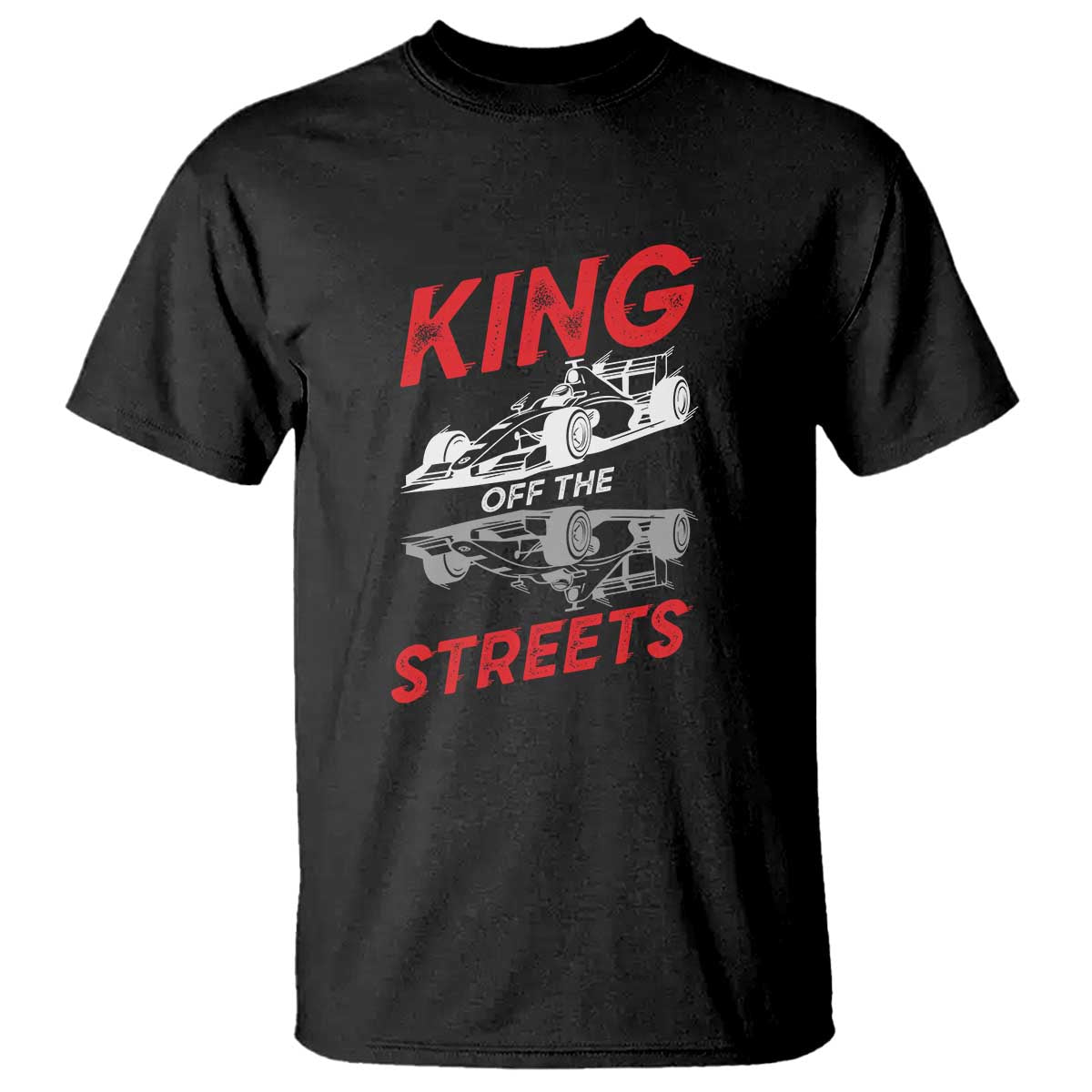 Racing Car T Shirt King Of The Streets TS14 Black Print Your Wear