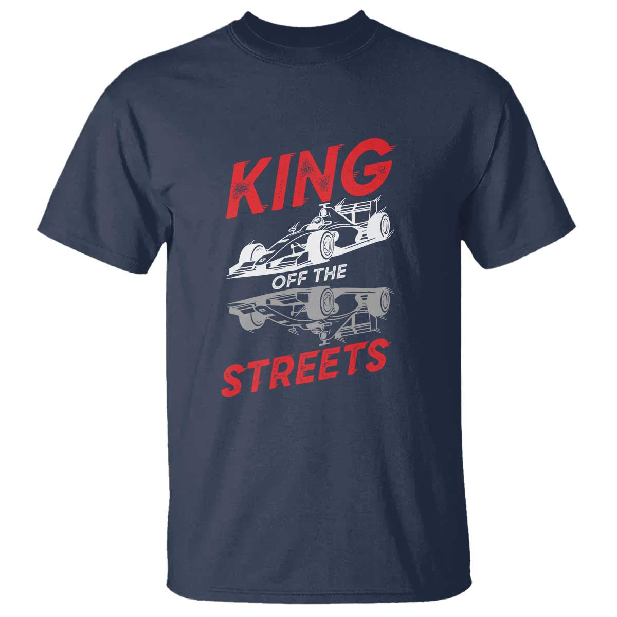 Racing Car T Shirt King Of The Streets TS14 Navy Print Your Wear