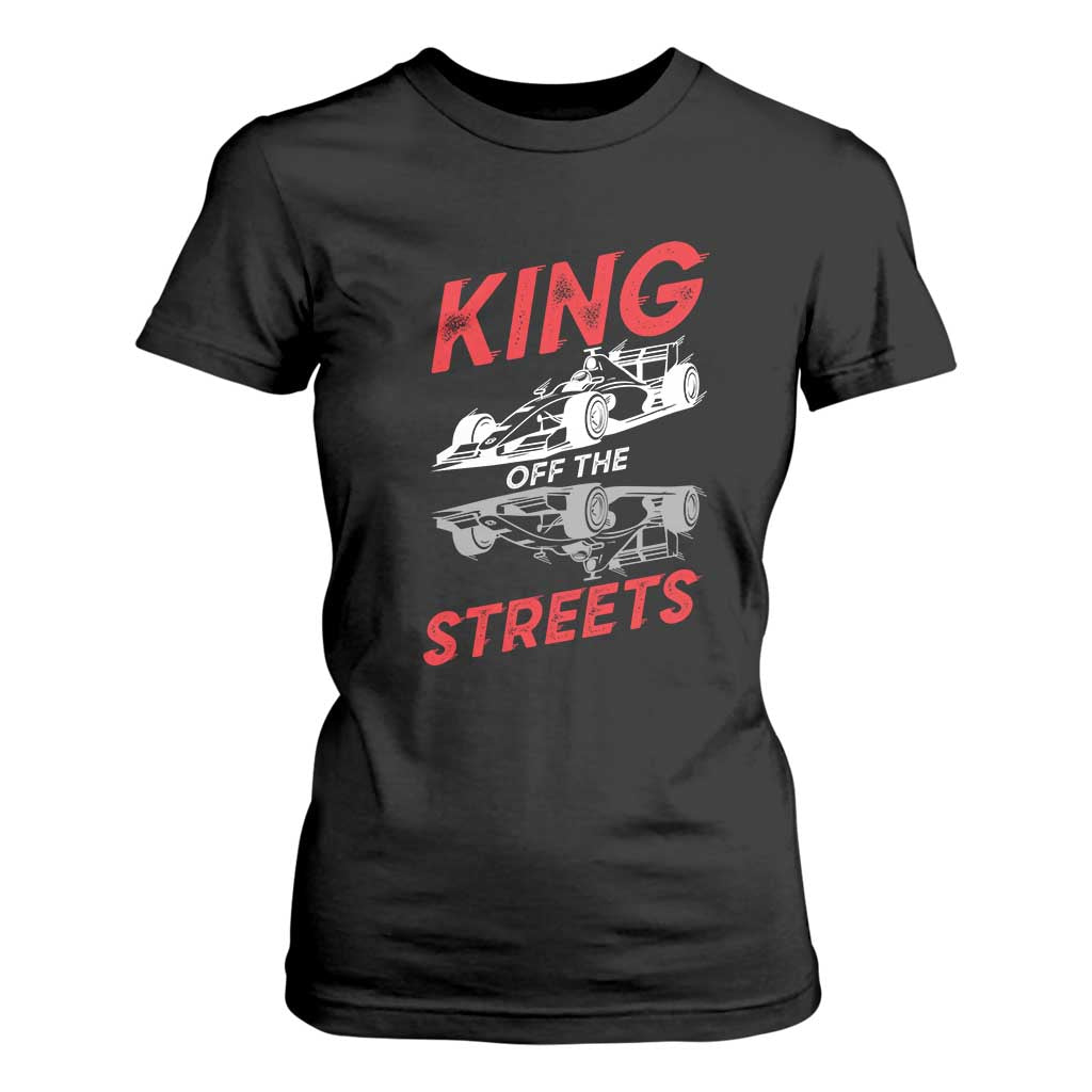 Racing Car T Shirt For Women King Of The Streets TS14 Black Print Your Wear