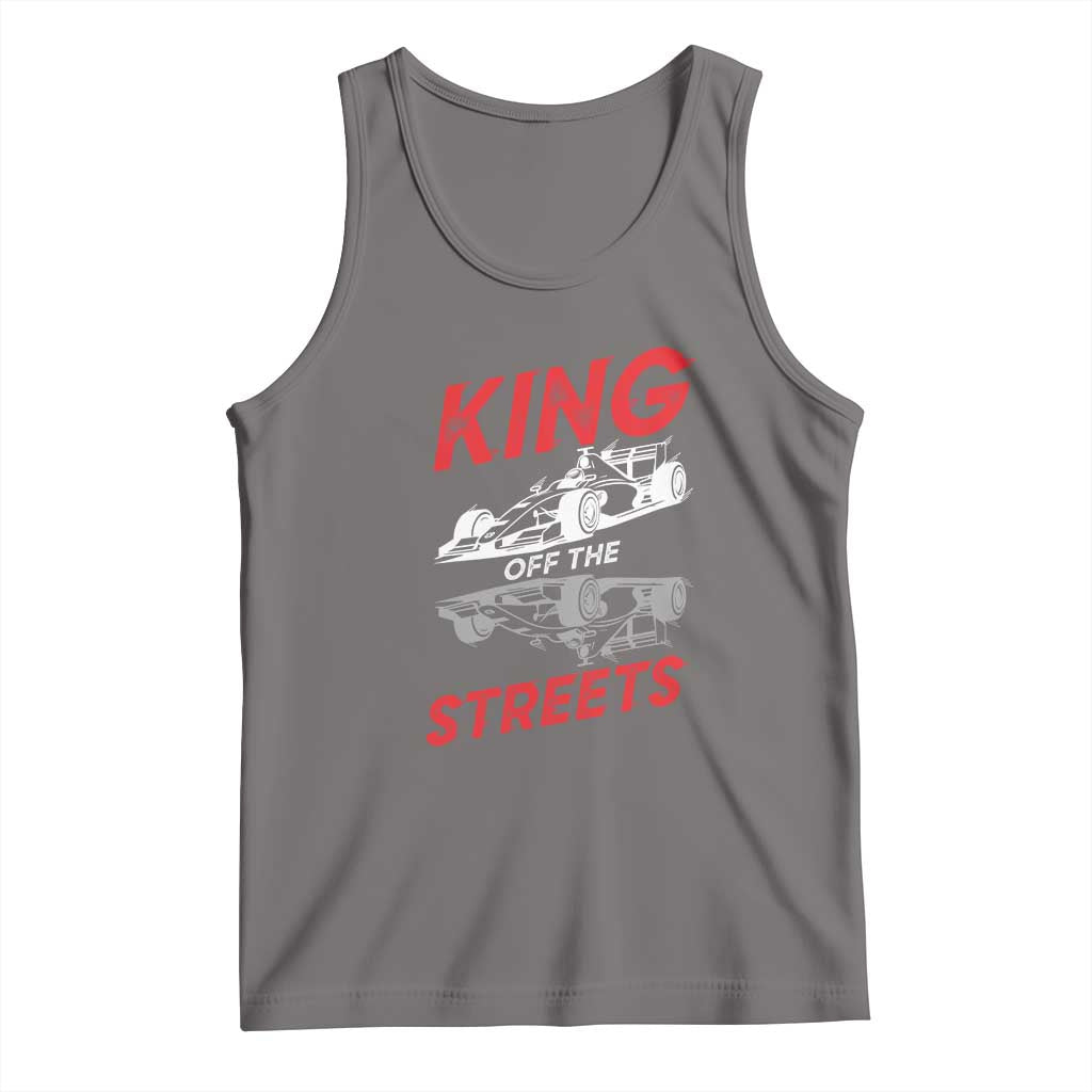 Racing Car Tank Top King Of The Streets TS14 Deep Heather Print Your Wear