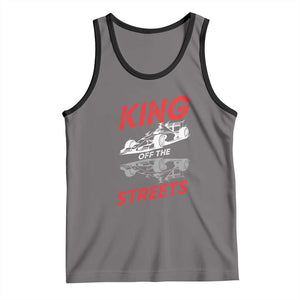 Racing Car Tank Top King Of The Streets TS14 Deep Heather Black Print Your Wear