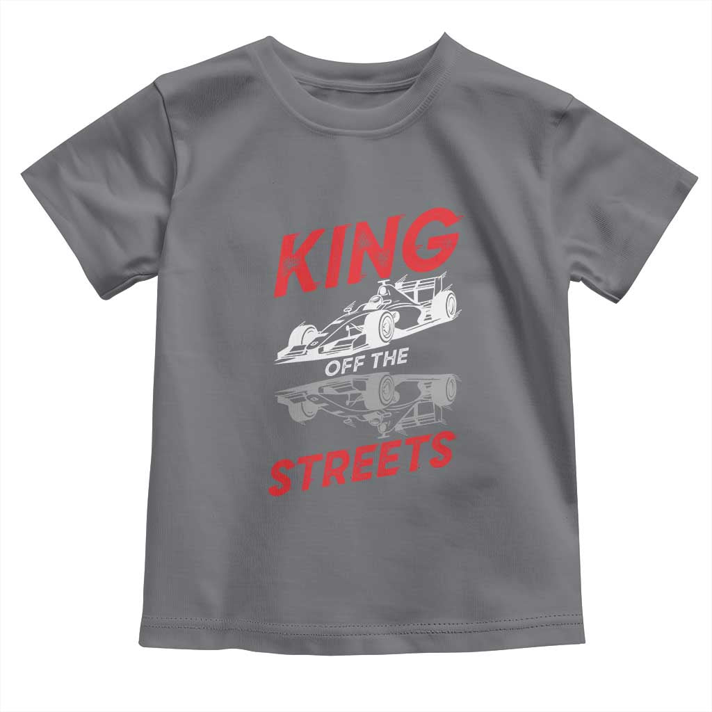 Racing Car Toddler T Shirt King Of The Streets TS14 Charcoal Print Your Wear