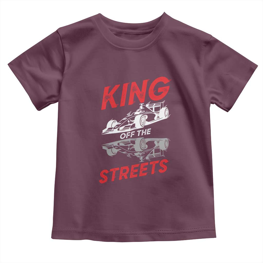 Racing Car Toddler T Shirt King Of The Streets TS14 Maroon Print Your Wear