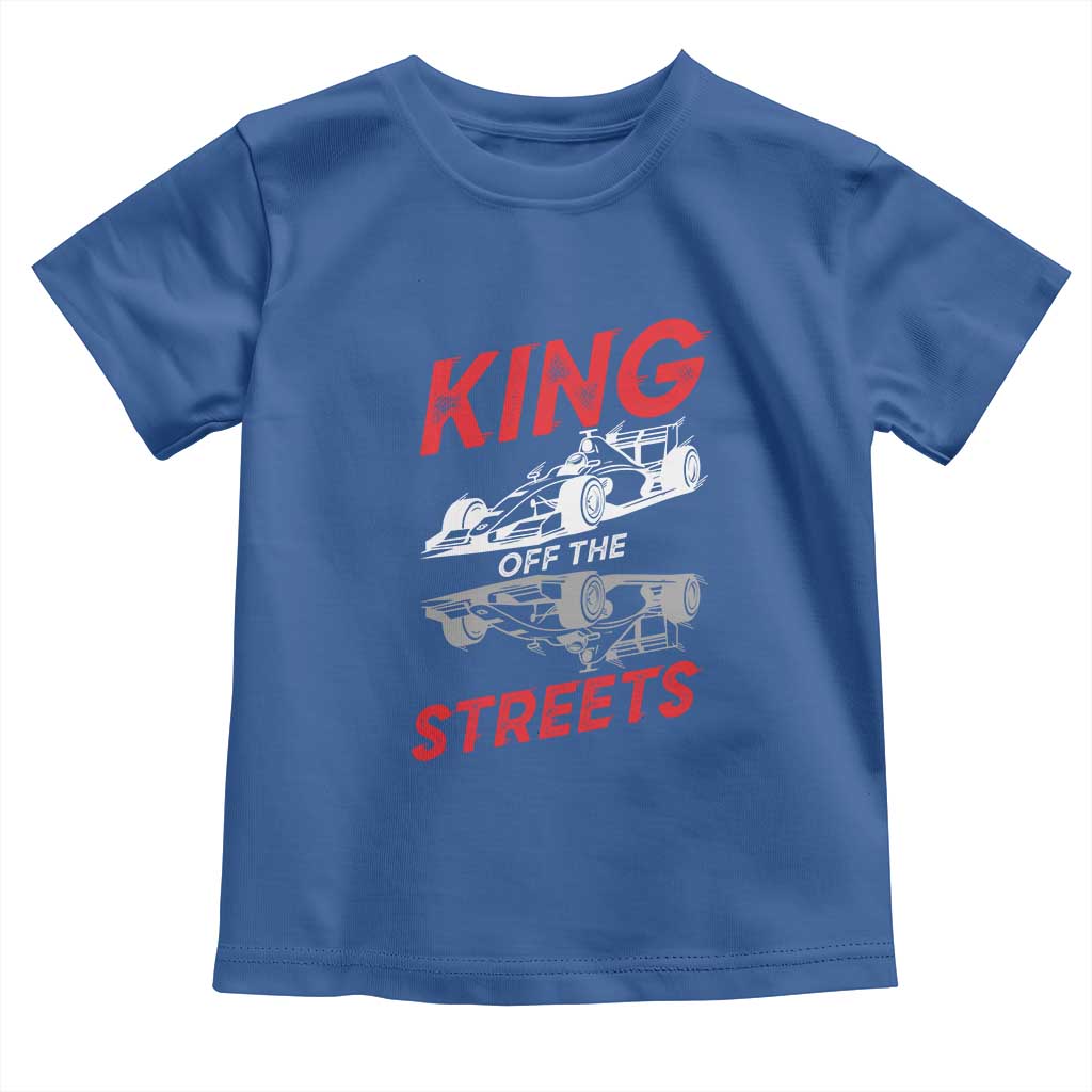 Racing Car Toddler T Shirt King Of The Streets TS14 Royal Blue Print Your Wear