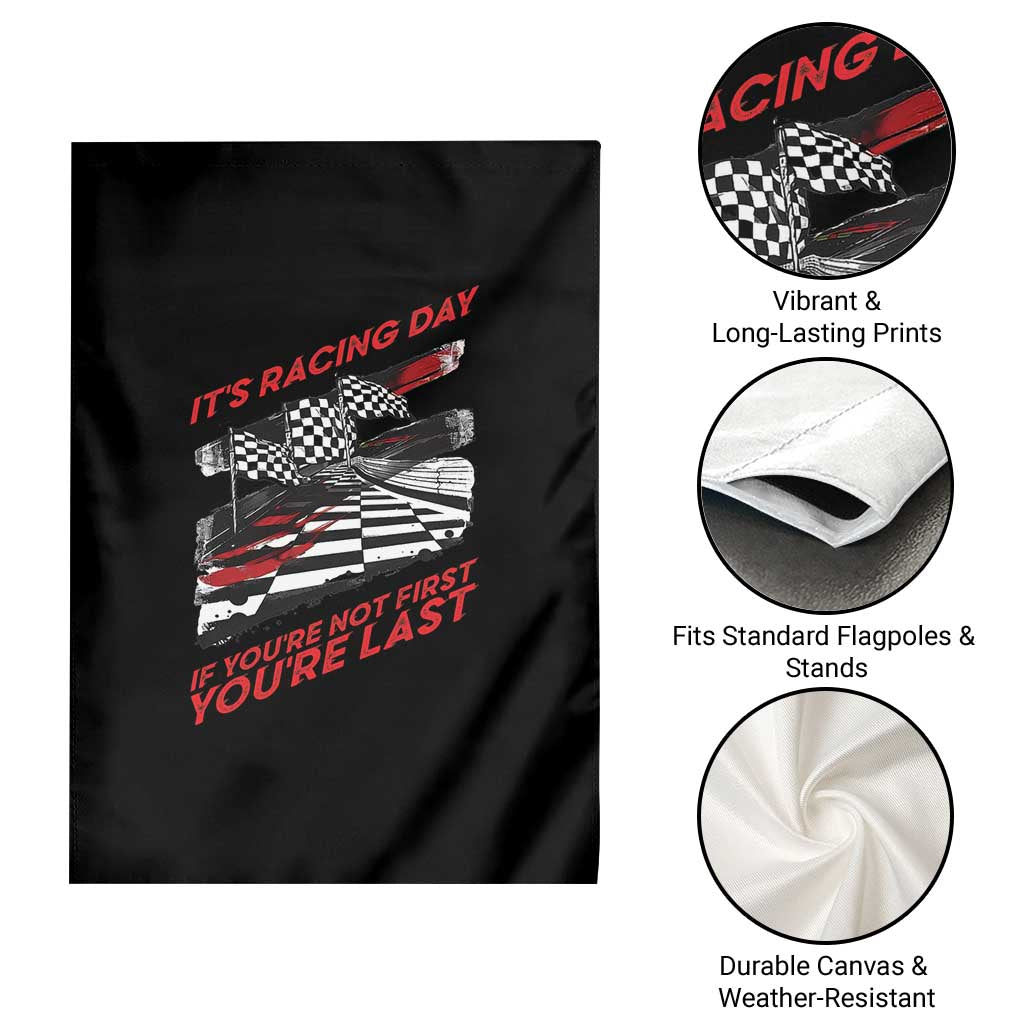 Funny Racing Car Flag Garden Flag It Is Racing Day TS14 Print Your Wear