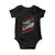 Funny Racing Car Flag Baby Onesie It Is Racing Day TS14 Black Print Your Wear