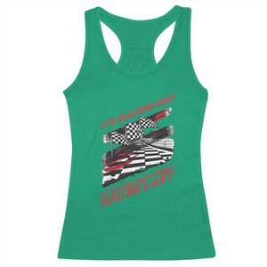Funny Racing Car Flag Racerback Tank Top It Is Racing Day TS14 Irish Green Print Your Wear