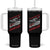 Funny Racing Car Flag Tumbler With Handle It Is Racing Day TS14 One Size: 40 oz Black Print Your Wear