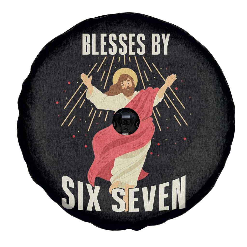 Christian 67 Meme Spare Tire Cover Blesses By Six Seven Funny TS14 Print Your Wear