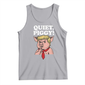Quiet Piggy Tank Top Funny Anti Trump Political Meme TS14 Athletic Heather Print Your Wear