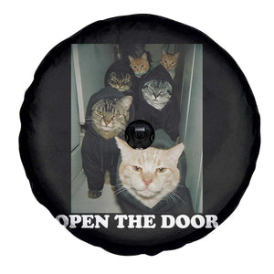 Open The Door Cats Lover Spare Tire Cover Funny Cat Gang Sarcastic Meme TS14 Print Your Wear