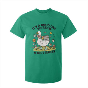 Its A Good Day To Read 6 or 7 Pages T Shirt For Kid Funny Six Seven Teacher Book Lover TS14 Irish Green Print Your Wear