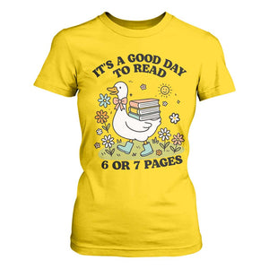 Its A Good Day To Read 6 or 7 Pages T Shirt For Women Funny Six Seven Teacher Book Lover TS14 Daisy Print Your Wear