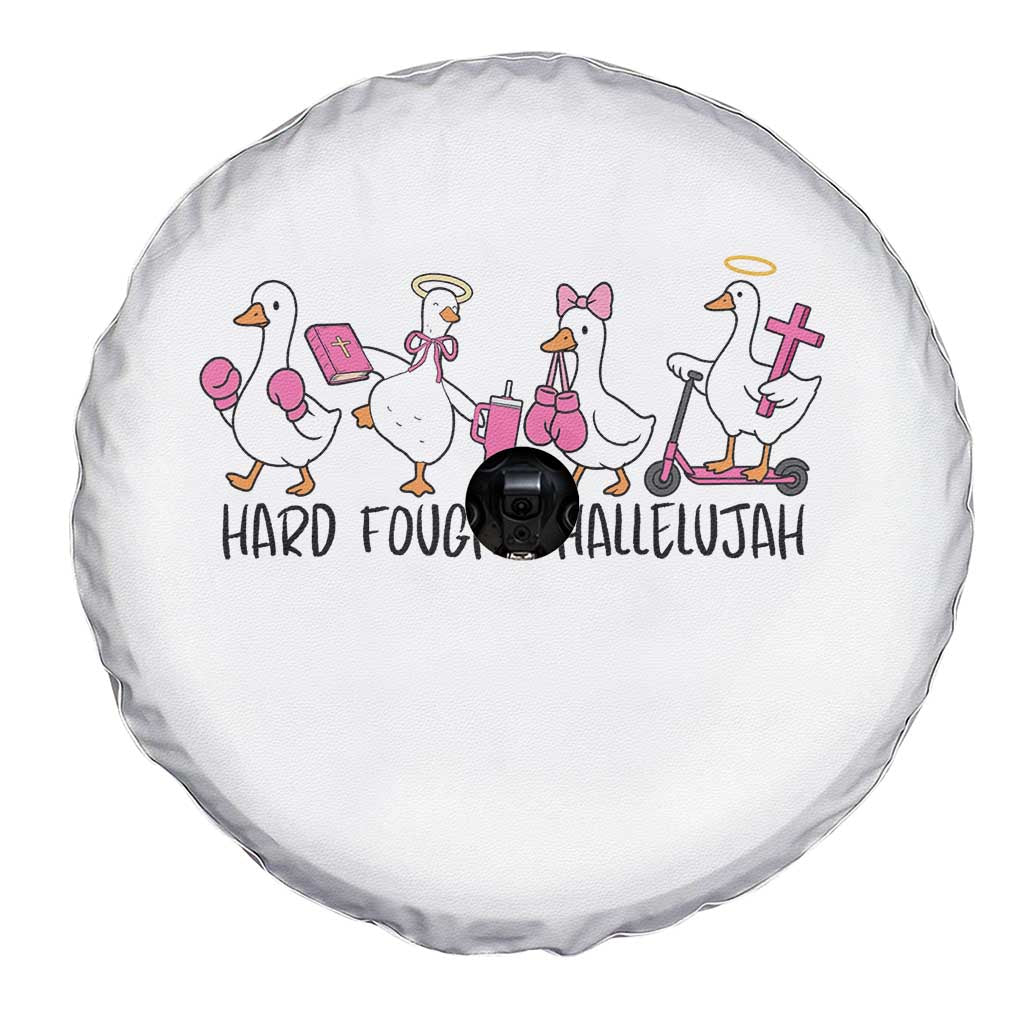 Hard Fought Hallelujah Spare Tire Cover Funny Christian Goose TS14 Print Your Wear