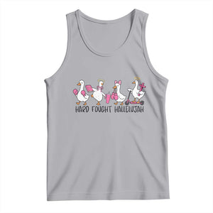 Hard Fought Hallelujah Tank Top Funny Christian Goose TS14 Athletic Heather Print Your Wear