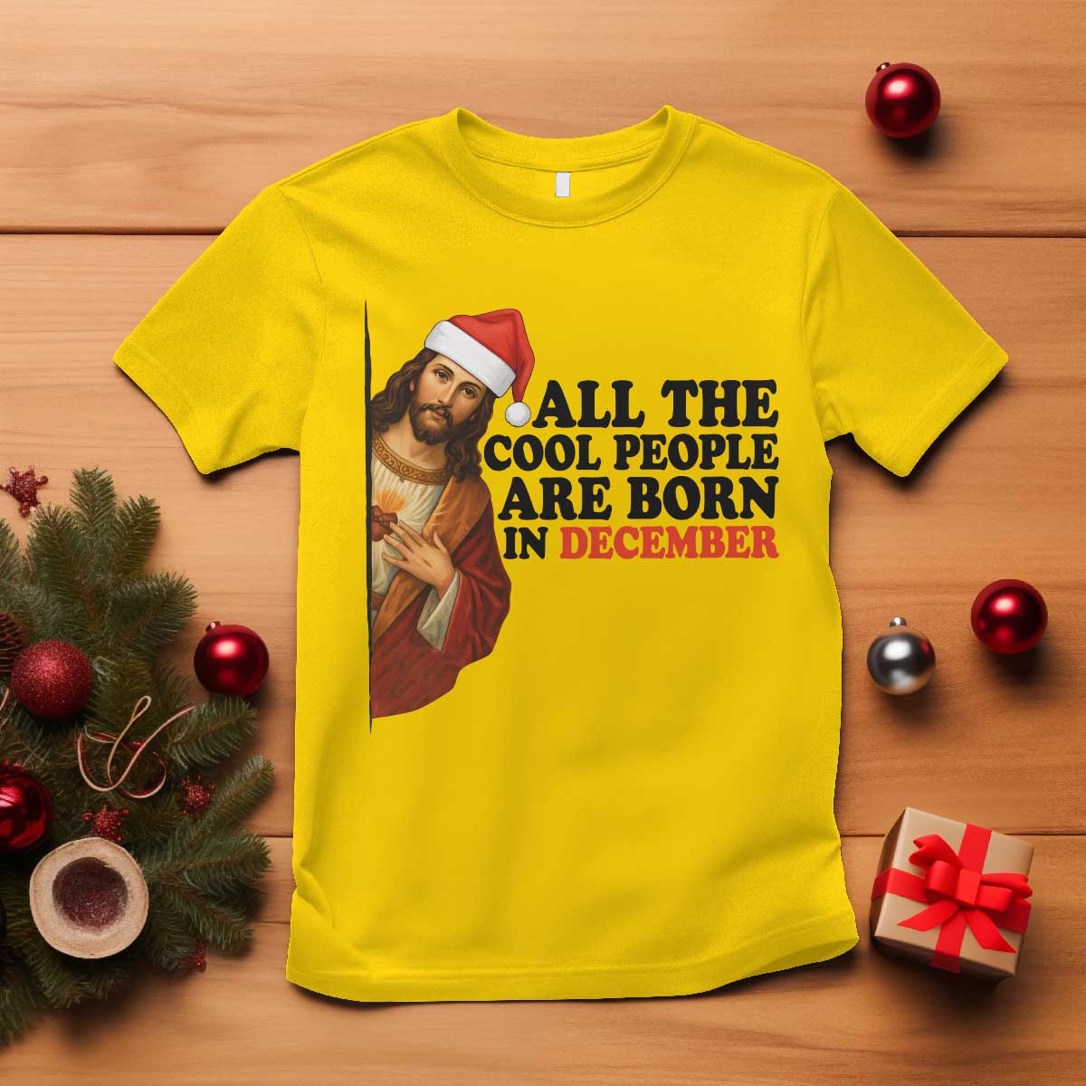 Funny December Birthday T Shirt All The Cool People are Born in December TS14 Daisy Print Your Wear