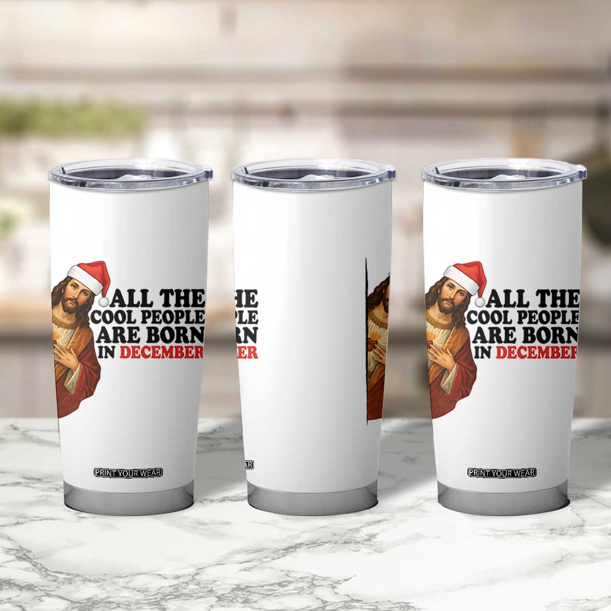Funny December Birthday Tumbler Cup All The Cool People are Born in December TS14 Print Your Wear
