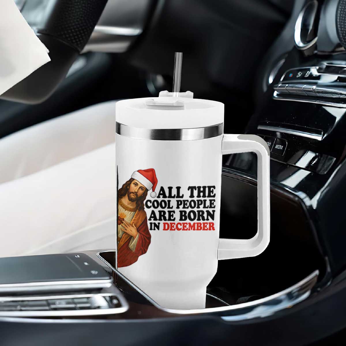 Funny December Birthday Tumbler With Handle All The Cool People are Born in December TS14 Print Your Wear