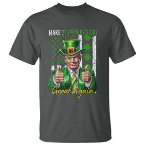 Funny Trump St Patricks Day Meme T Shirt Make St Patricks Day Great Again TS14 Dark Heather Print Your Wear