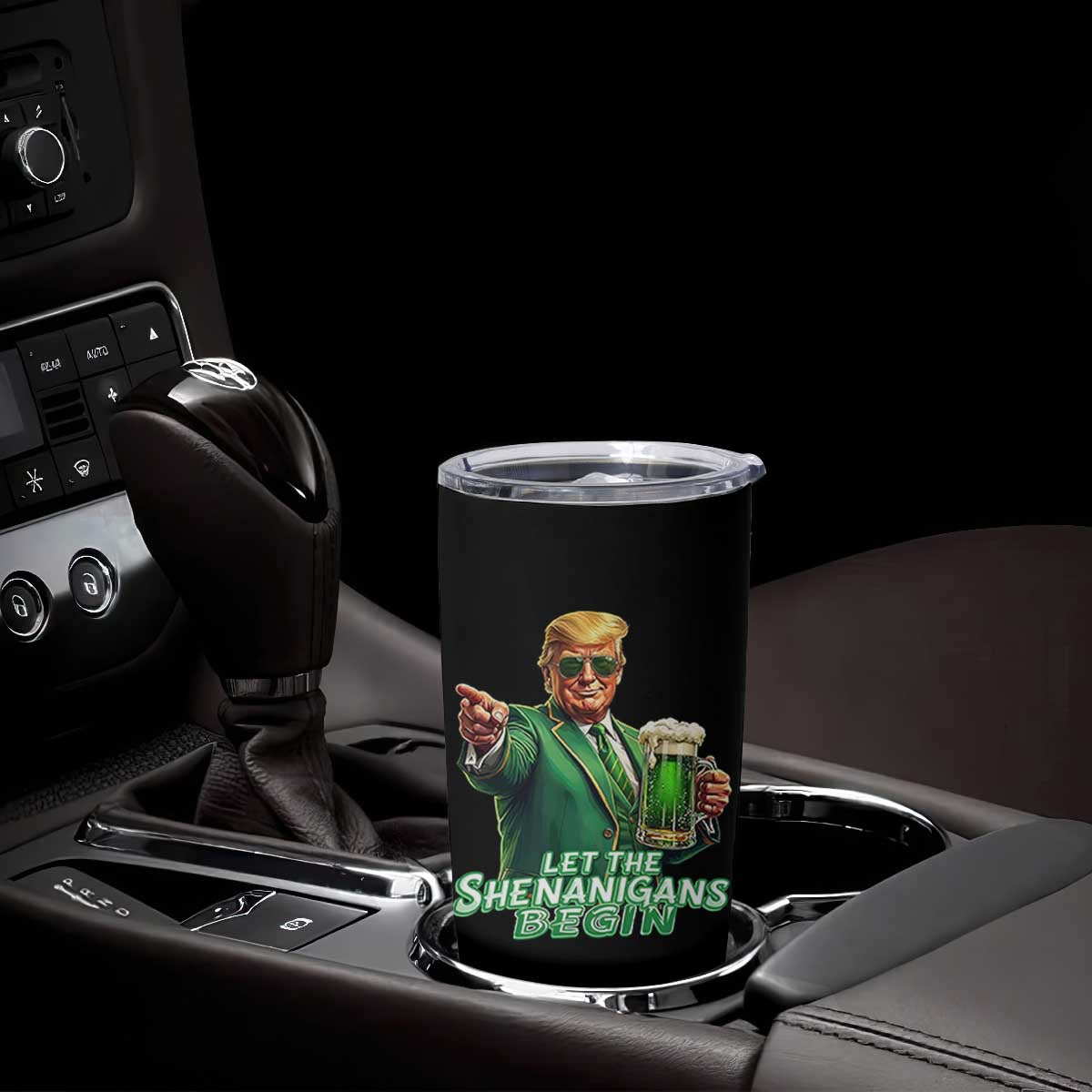 Funny Trump St Patricks Day Tumbler Cup Let The Shenanigans Begin TS14 Print Your Wear