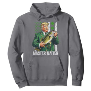 Funny Trump St Patricks Day Hoodie Patriotic Fisherman Bass Fishing Master Baiter TS14 Charcoal Print Your Wear