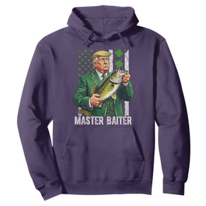 Funny Trump St Patricks Day Hoodie Patriotic Fisherman Bass Fishing Master Baiter TS14 Purple Print Your Wear