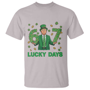 67 Trump St Patricks Day T Shirt Funny Six Seven Political Meme TS14 Ice Gray Print Your Wear