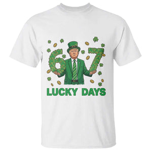 67 Trump St Patricks Day T Shirt Funny Six Seven Political Meme TS14 White Print Your Wear