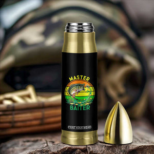 Funny Bass Fishing St Patricks Day Bullet Tumbler Master Baiter TS14 Print Your Wear