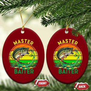 Funny Bass Fishing St Patricks Day Ceramic Ornament Master Baiter TS14 Print Your Wear