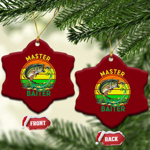 Funny Bass Fishing St Patricks Day Ceramic Ornament Master Baiter TS14 Print Your Wear