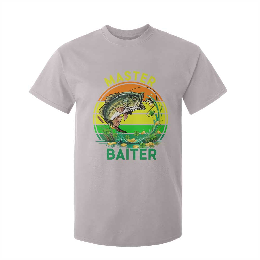 Funny Bass Fishing St Patricks Day T Shirt For Kid Master Baiter TS14 Ice Gray Print Your Wear