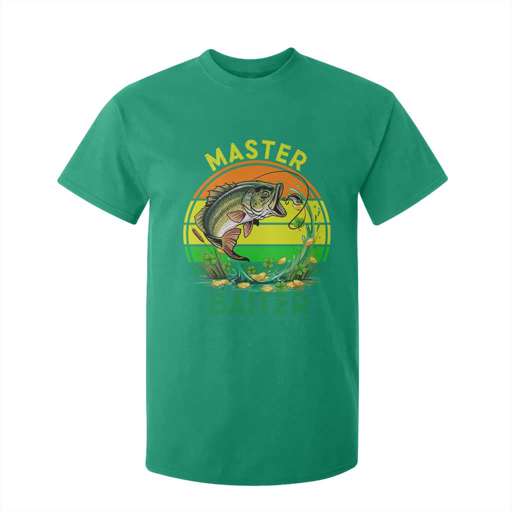 Funny Bass Fishing St Patricks Day T Shirt For Kid Master Baiter TS14 Irish Green Print Your Wear