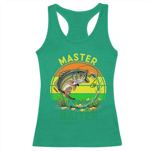 Funny Bass Fishing St Patricks Day Racerback Tank Top Master Baiter TS14 Irish Green Print Your Wear