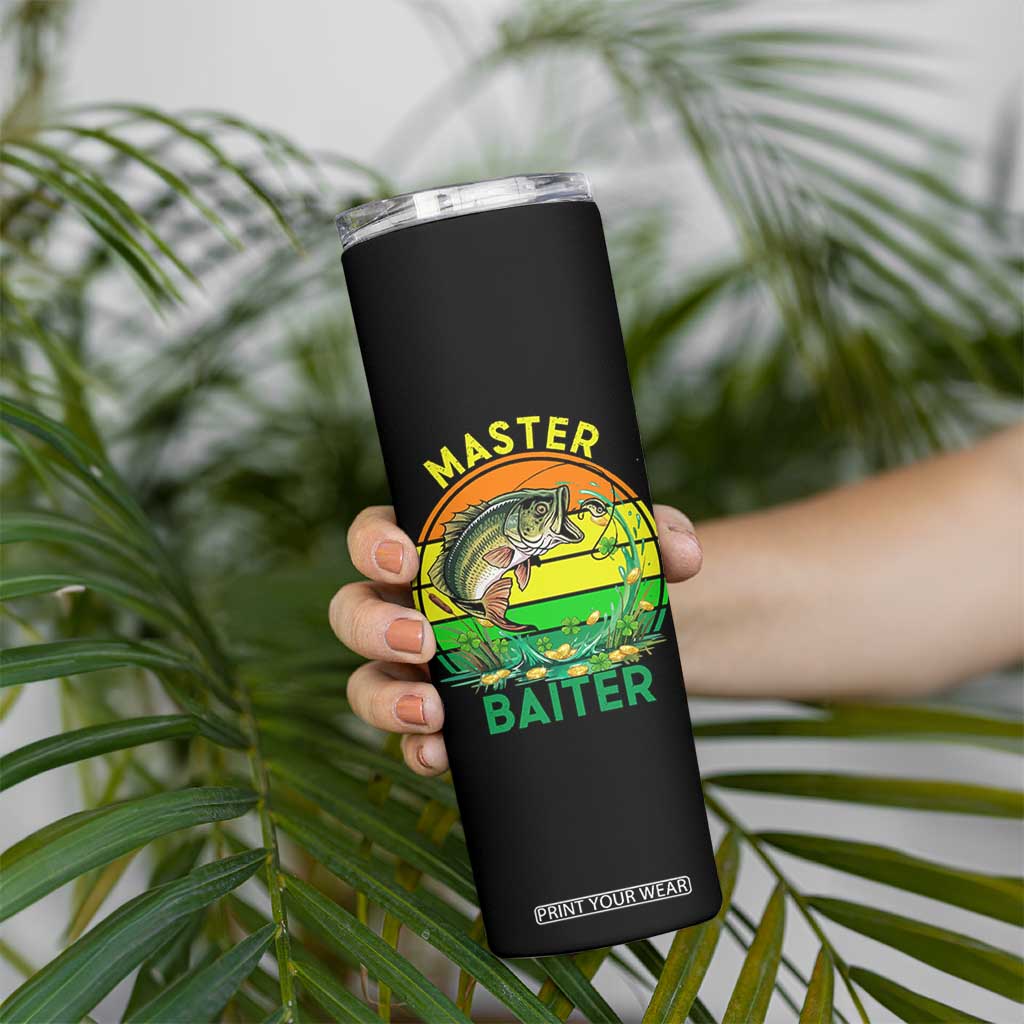 Funny Bass Fishing St Patricks Day Skinny Tumbler Master Baiter TS14 Print Your Wear