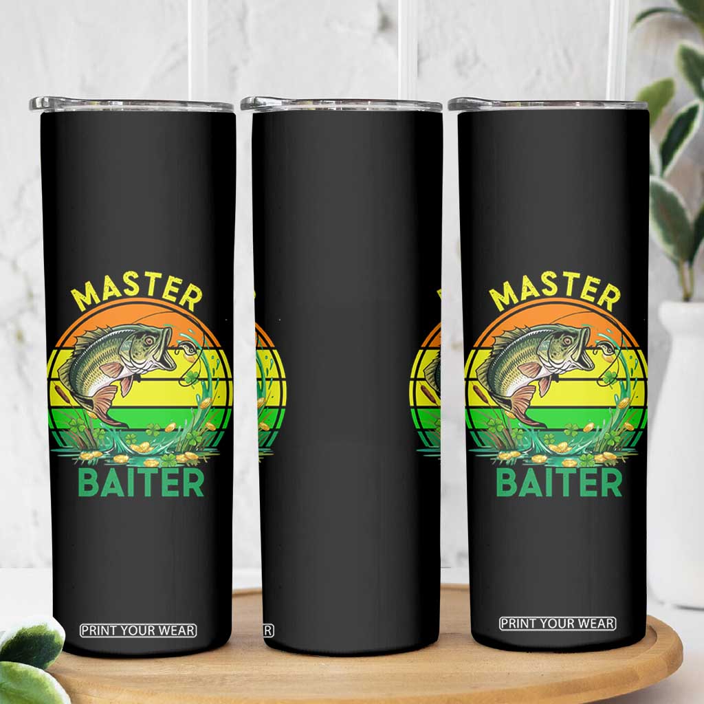 Funny Bass Fishing St Patricks Day Skinny Tumbler Master Baiter TS14 Print Your Wear