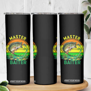 Funny Bass Fishing St Patricks Day Skinny Tumbler Master Baiter TS14 Print Your Wear