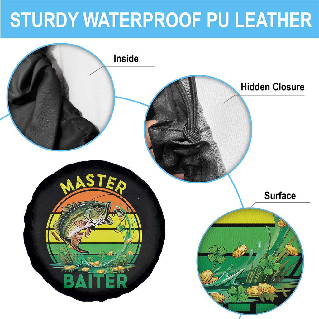 Funny Bass Fishing St Patricks Day Spare Tire Cover Master Baiter TS14 Print Your Wear