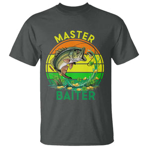 Funny Bass Fishing St Patricks Day T Shirt Master Baiter TS14 Dark Heather Print Your Wear