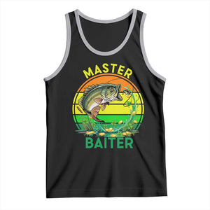 Funny Bass Fishing St Patricks Day Tank Top Master Baiter TS14 Black Athletic Heather Print Your Wear