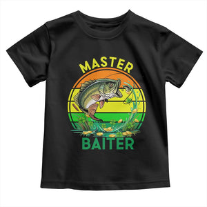 Funny Bass Fishing St Patricks Day Toddler T Shirt Master Baiter TS14 Black Print Your Wear