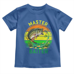Funny Bass Fishing St Patricks Day Toddler T Shirt Master Baiter TS14 Royal Blue Print Your Wear