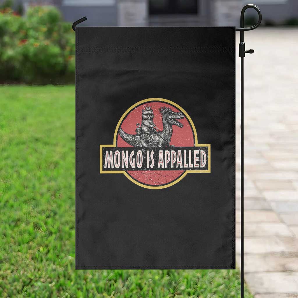 Retro Mongo is Appalled Garden Flag Princess Cat Riding Dinosaur Book Lover TS14 Print Your Wear