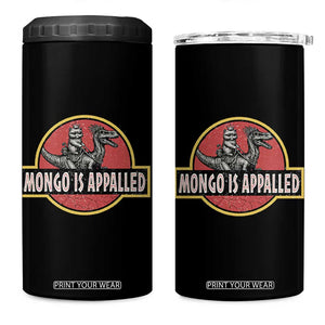 Retro Mongo is Appalled 4 in 1 Can Cooler Tumbler Princess Cat Riding Dinosaur Book Lover TS14 One Size: 16 oz Black Print Your Wear