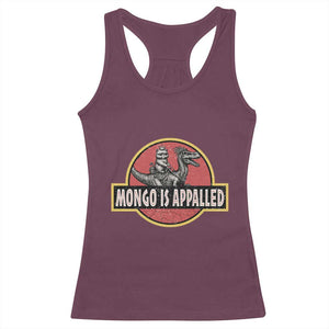 Retro Mongo is Appalled Racerback Tank Top Princess Cat Riding Dinosaur Book Lover TS14 Maroon Print Your Wear