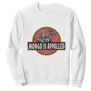 Retro Mongo is Appalled Sweatshirt Princess Cat Riding Dinosaur Book Lover TS14 White Print Your Wear