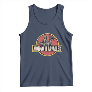 Retro Mongo is Appalled Tank Top Princess Cat Riding Dinosaur Book Lover TS14 Navy Print Your Wear