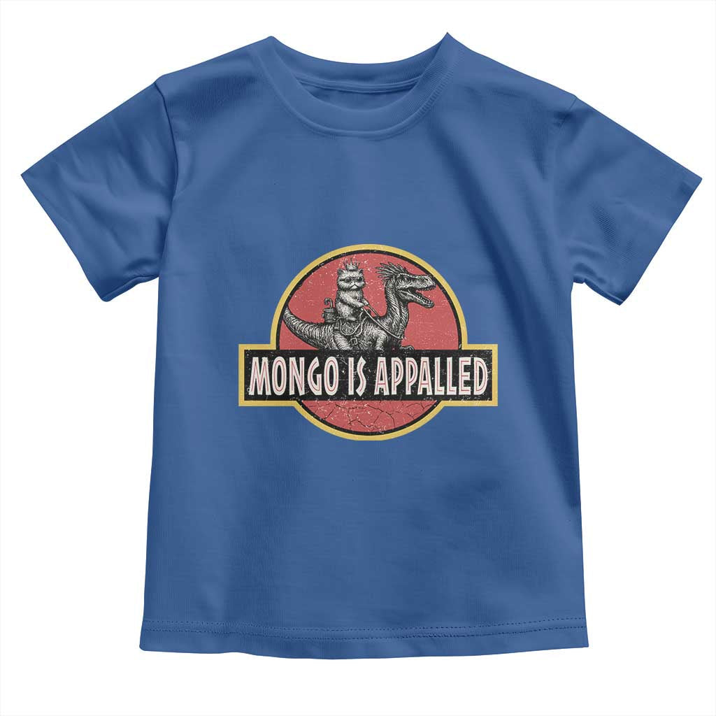 Retro Mongo is Appalled Toddler T Shirt Princess Cat Riding Dinosaur Book Lover TS14 Royal Blue Print Your Wear