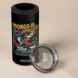 Mongo is Appalled 4 in 1 Can Cooler Tumbler Vintage Princess Cat Riding Dinosaur Sci-Fi Book Lover TS14 Print Your Wear