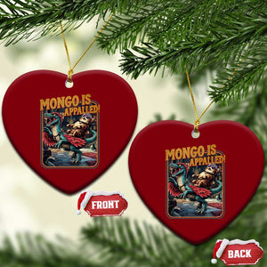 Mongo is Appalled Ceramic Ornament Vintage Princess Cat Riding Dinosaur Sci-Fi Book Lover TS14 Print Your Wear